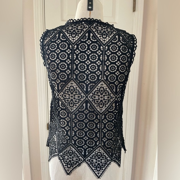 Black lace top from Anthropologie - Picture 3 of 6